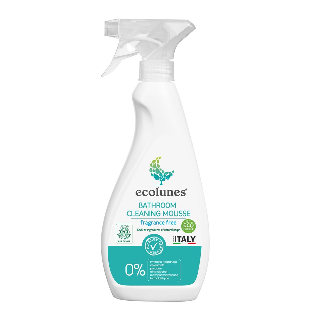 Friendly Organic Ecolunes lõhnatu puhastusvaht vannitoale, 500 ml цена и информация | Puhastusvahendid | kaup24.ee