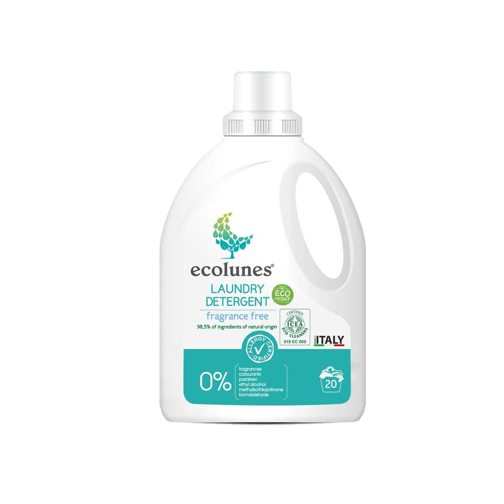 Friendly Organic Ecolunes lõhnatu riidepesuvahend beebidele ja allergikutele, 1000 ml hind ja info | Pesuvahendid | kaup24.ee