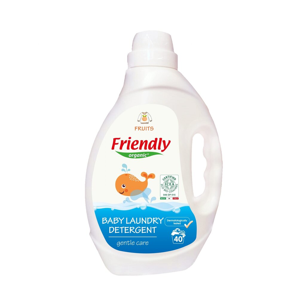 Friendly Organic looduslik riidepesugeel puuviljade lõhnaga, 2000 ml цена и информация | Pesuvahendid | kaup24.ee