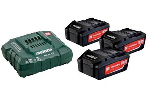 Metabo akupakk 3x5,2Ah + ASC laadija 30-36 V hind ja info | Käsitööriistad | kaup24.ee