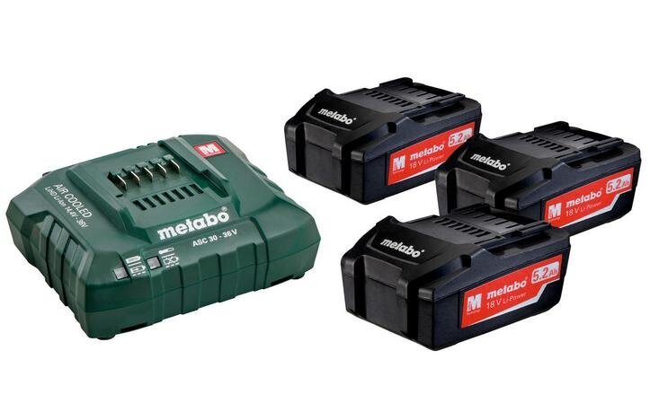 Metabo akupakk 3x5,2Ah + ASC laadija 30-36 V цена и информация | Käsitööriistad | kaup24.ee