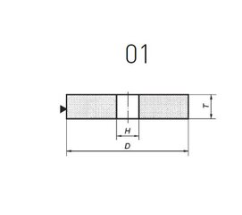 Norton Abrasiivketas 01 350 mm x 40 mm x 51 mm 38A60L6VS3 hind ja info | Käsitööriistad | kaup24.ee