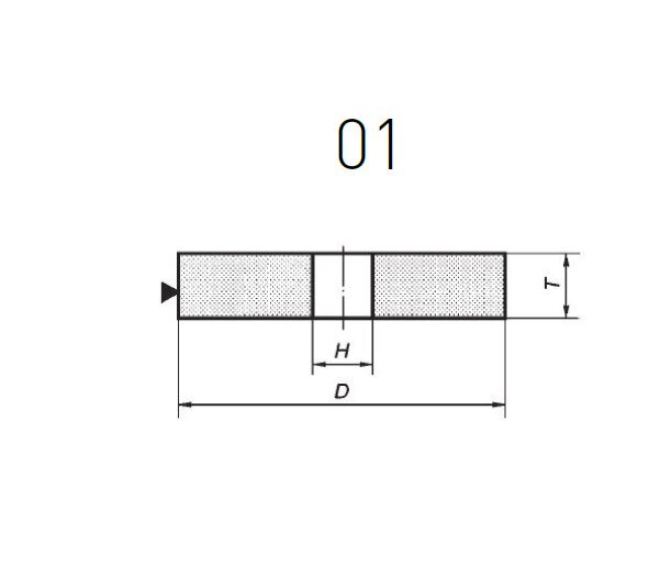 Norton lihvimisratas 01 250mm x 25mm x 32mm A60K5VBE. цена и информация | Käsitööriistad | kaup24.ee