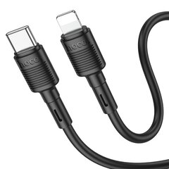 USB кабель Hoco X83 PD20W Type-C to Lightning 1.0m черный цена и информация | Кабели для телефонов | kaup24.ee