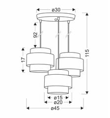 Candellux rippvalgusti Hare hind ja info | Rippvalgustid | kaup24.ee