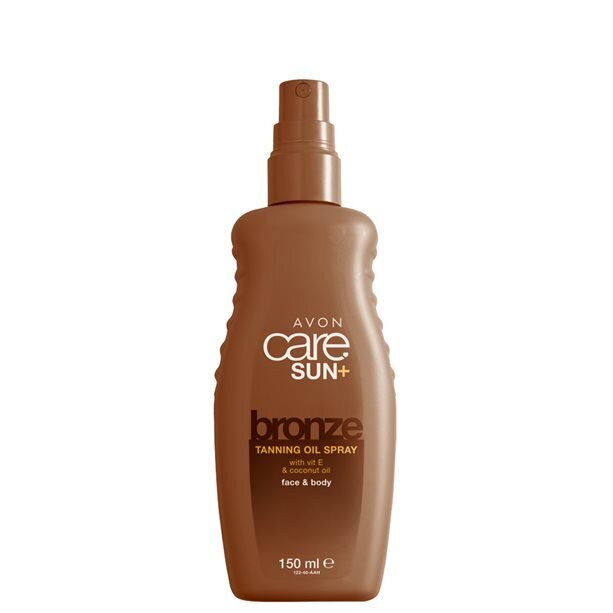 Päegutust kiirendav spreiõli E-vitamiini ja kookosõliga näole ja kehale Care SUN+ bronze, 150ml, Avon hind ja info | Dušigeelid, õlid | kaup24.ee