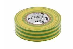 Изолента Hogert желто-зеленая - HT1P286 цена и информация | Механические инструменты | kaup24.ee