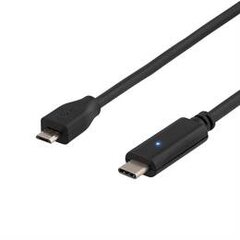 Deltaco USBC-1025 USB 2.0, USB-C, Micro B, 1,5 м цена и информация | Кабели для телефонов | kaup24.ee