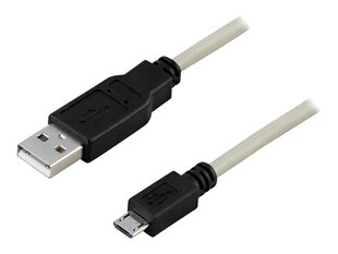 Deltaco USB-299, USB 2.0, USB-A, 0.25m hind ja info | Mobiiltelefonide kaablid | kaup24.ee