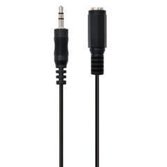 Audiokaabel (3.5mm) Ewent Must hind ja info | Mobiiltelefonide kaablid | kaup24.ee