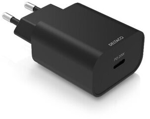 Deltaco USBC-AC143, 1x USB-C, 3A hind ja info | Mobiiltelefonide laadijad | kaup24.ee