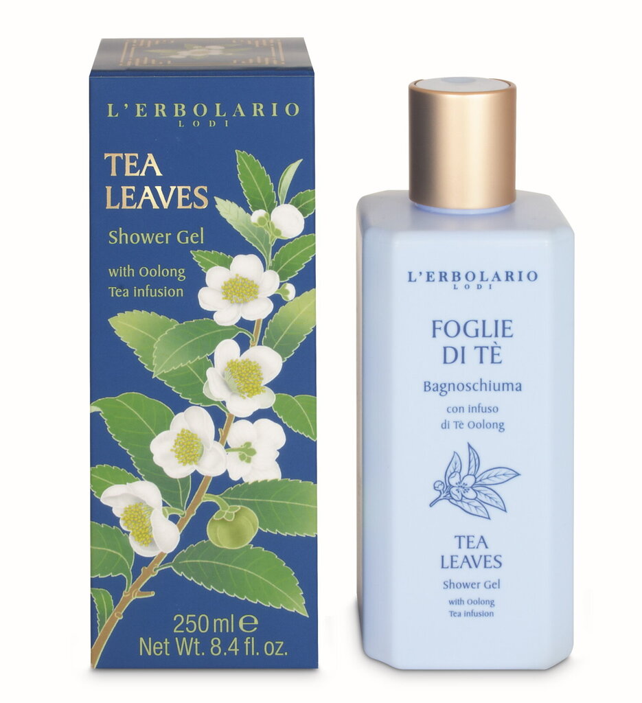 Dušigeel L`Erbolario Tea Leaves Shower Gel, 250 ml hind ja info | Dušigeelid, õlid | kaup24.ee