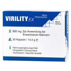 Virility Ex Pack of 20 цена и информация | Витамины, пищевые добавки, препараты для хорошего самочувствия | kaup24.ee