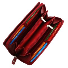 Naiste rahakott Genuine Leather 808RED цена и информация | Женские кошельки, держатели для карточек | kaup24.ee