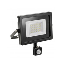 GTV LED 10Вт уличный прожектор iNEXT с датчиком движения IP65, черный - LD-INEXT10W-64 цена и информация | Фонарики, прожекторы | kaup24.ee