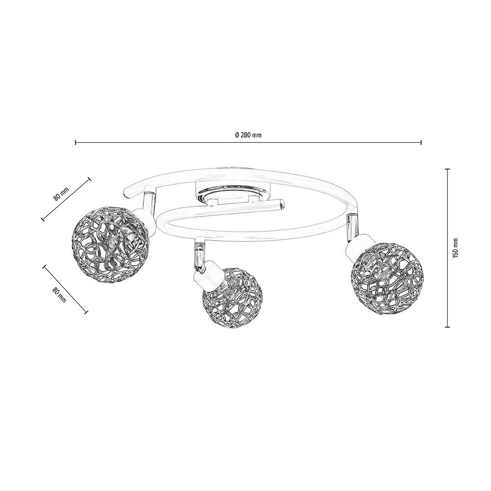 Laevalgusti Virgo hind ja info | Laelambid | kaup24.ee