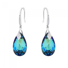 Naiste kõrvarõngad Diamond Sky „Baroque III (Bermuda Blue)“ koos Swarovski kristallidega DS02A529 hind ja info | Kõrvarõngad | kaup24.ee
