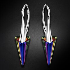 Серебряные серьги "Шип II (Volcano)" с кристаллами Swarovski™ DS02A535 цена и информация | Серьги | kaup24.ee