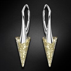 Hõbedast kõrvarõngad "Spike II (Gold Patina)" Swarovski™ kristallidega DS02A536 цена и информация | Серьги | kaup24.ee