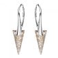 Hõbedast kõrvarõngad "Spike II (Rose Patina)" Swarovski™ kristallidega DS02A537 цена и информация | Kõrvarõngad | kaup24.ee