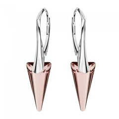 Hõbedast kõrvarõngad "Spike II (Antique Pink)" Swarovski™ kristallidega DS02A539 цена и информация | Серьги | kaup24.ee