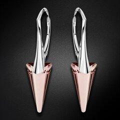 Hõbedast kõrvarõngad "Spike II (Antique Pink)" Swarovski™ kristallidega DS02A539 hind ja info | Kõrvarõngad | kaup24.ee