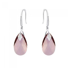 Naiste kõrvarõngad Diamond Sky „Baroque III (Antique Pink)“ koos Swarovski kristallidega DS02A541 hind ja info | Kõrvarõngad | kaup24.ee
