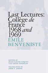 Last Lectures: College De France, 1968 and 1969 цена и информация | Пособия по изучению иностранных языков | kaup24.ee