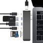 HomeSpot USB-jaotur MacBook Pro 2016/2017 jaoks, USB-C, HDMI, SD/Micro, USB-A, hall цена и информация | USB jagajad, adapterid | kaup24.ee