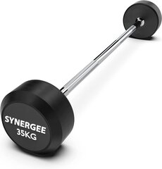 Synergee фиксированная штанга, 35 кг цена и информация | Гантели, гири, штанги | kaup24.ee