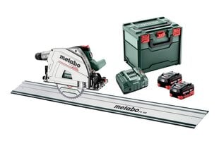 Metabo ketassaag KT 18 LTX 66 BL 2x8.0Ah LiHD + juhtsiin FS 160 цена и информация | Пилы, циркулярные станки | kaup24.ee