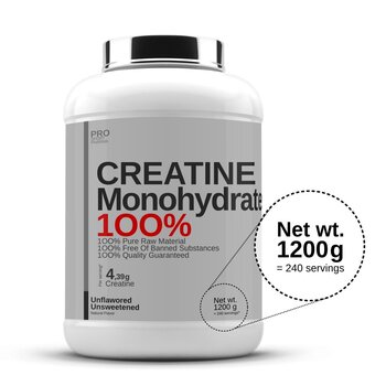 Prosportharma Creatine Monohydrate, maitsestamata 1200g hind ja info | Kreatiin | kaup24.ee
