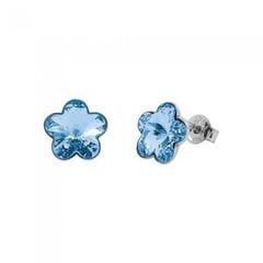 Naiste kõrvarõngad Diamond Sky „Sunny Flower (Aquamarine)“ koos Swarovski kristallidega DS02A571 hind ja info | Kõrvarõngad | kaup24.ee