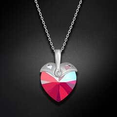 Naiste kaelakee DiamondSky "Cupid (Light Siam Shimmer)" Swarovski kristallidega DS01K544 цена и информация | Украшения на шею | kaup24.ee