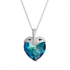 Серебряный кулон "Купидон II (Bermuda Blue)" с кристаллами Swarovski™ DS01K547 цена и информация | Украшения на шею | kaup24.ee