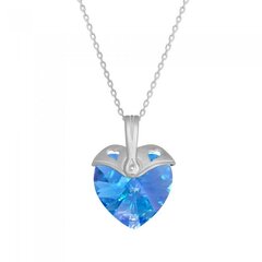 Naiste kaelakee DiamondSky "Cupid (Aquamarine AB)" Swarovski kristallidega DS01K550 цена и информация | Украшения на шею | kaup24.ee