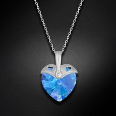 Naiste kaelakee DiamondSky "Cupid (Aquamarine AB)" Swarovski kristallidega DS01K550 цена и информация | Украшения на шею | kaup24.ee