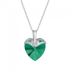 Серебряный кулон "Купидон (Emerald)" с кристаллами Swarovski™ DS01K553 цена и информация | Украшения на шею | kaup24.ee