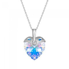 Naiste kaelakee DiamondSky "Cupid (Aurora Borealis)" Swarovski kristallidega DS01K555 hind ja info | Kaelakeed | kaup24.ee