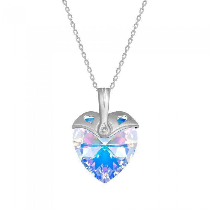 Naiste kaelakee DiamondSky "Cupid (Aurora Borealis)" Swarovski kristallidega DS01K555 цена и информация | Kaelakeed | kaup24.ee