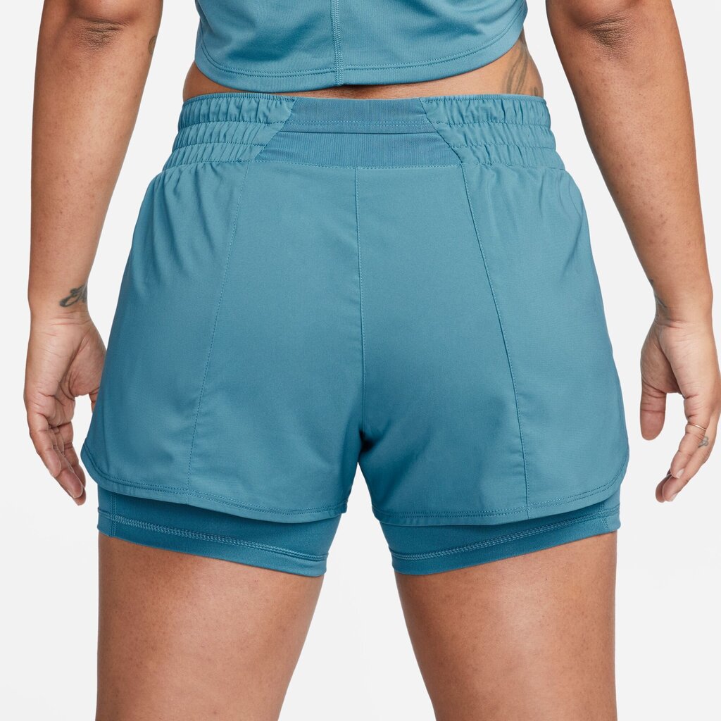 Nike naiste lühikesed püksid ONE DF MR 3IN 2N1 SHORT, sinine цена и информация | Naiste spordiriided | kaup24.ee