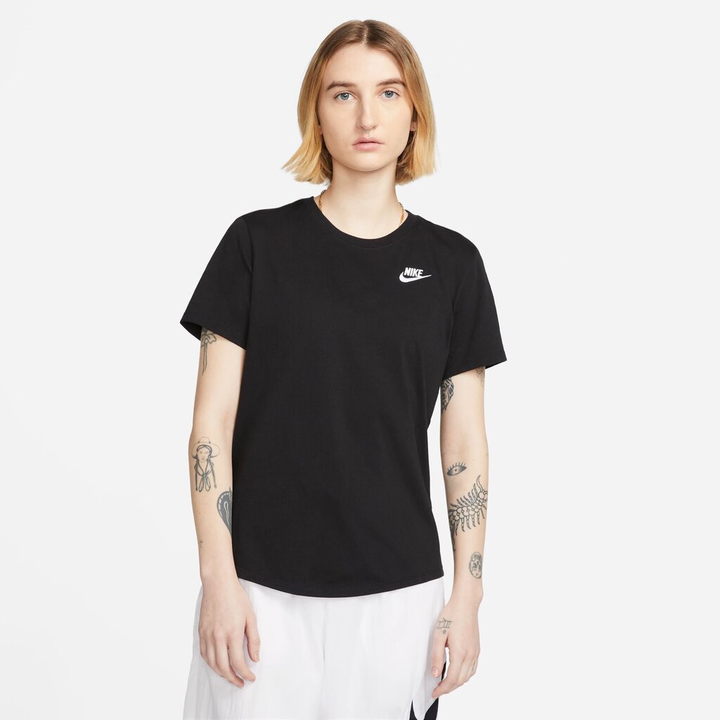 Nike naiste T-särk NSW TEE CLUB, must цена и информация | Naiste T-särgid, topid | kaup24.ee