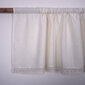 Looduslik linane kardin koos pitsiga Valance White, 140x50 cm. hind ja info | Kardinad | kaup24.ee