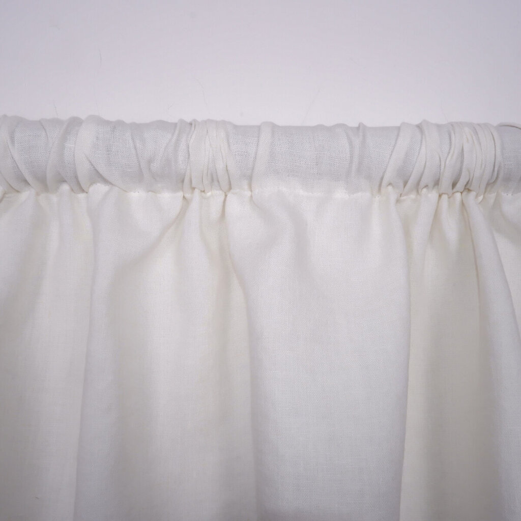 Looduslik linane kardin koos pitsiga Valance white, 140x90 cm цена и информация | Kardinad | kaup24.ee