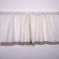 Looduslik linane kardin koos pitsiga Valance white, 140x110 cm hind ja info | Kardinad | kaup24.ee