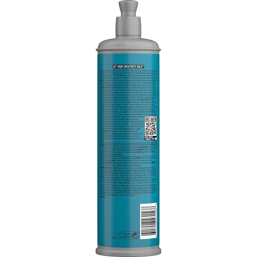 Juuksepalsam Bed Head Tigi Gimme Grip, 600 ml цена и информация | Juuksepalsamid | kaup24.ee