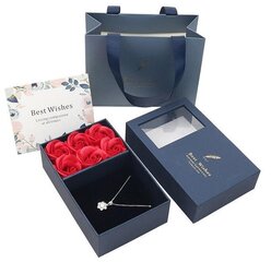Подарочная коробка с 6 мыльными розами (украшения в подарочный набор не входят), LIVMAN цена и информация | Другие оригинальные подарки | kaup24.ee
