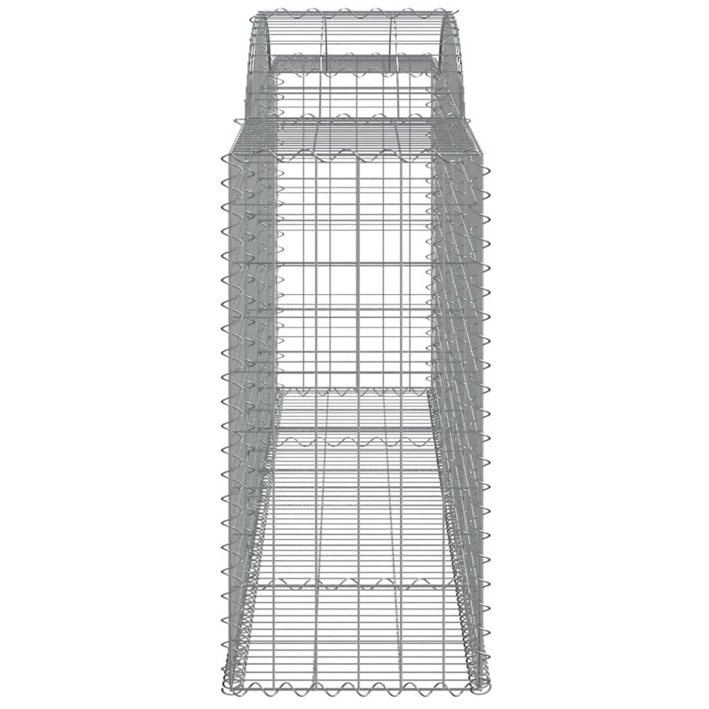 vidaXL kaarekujulised gabioonkorvid 17 tk, 300 x 50 x 100/120 cm, raud цена и информация | Aiad ja tarvikud | kaup24.ee