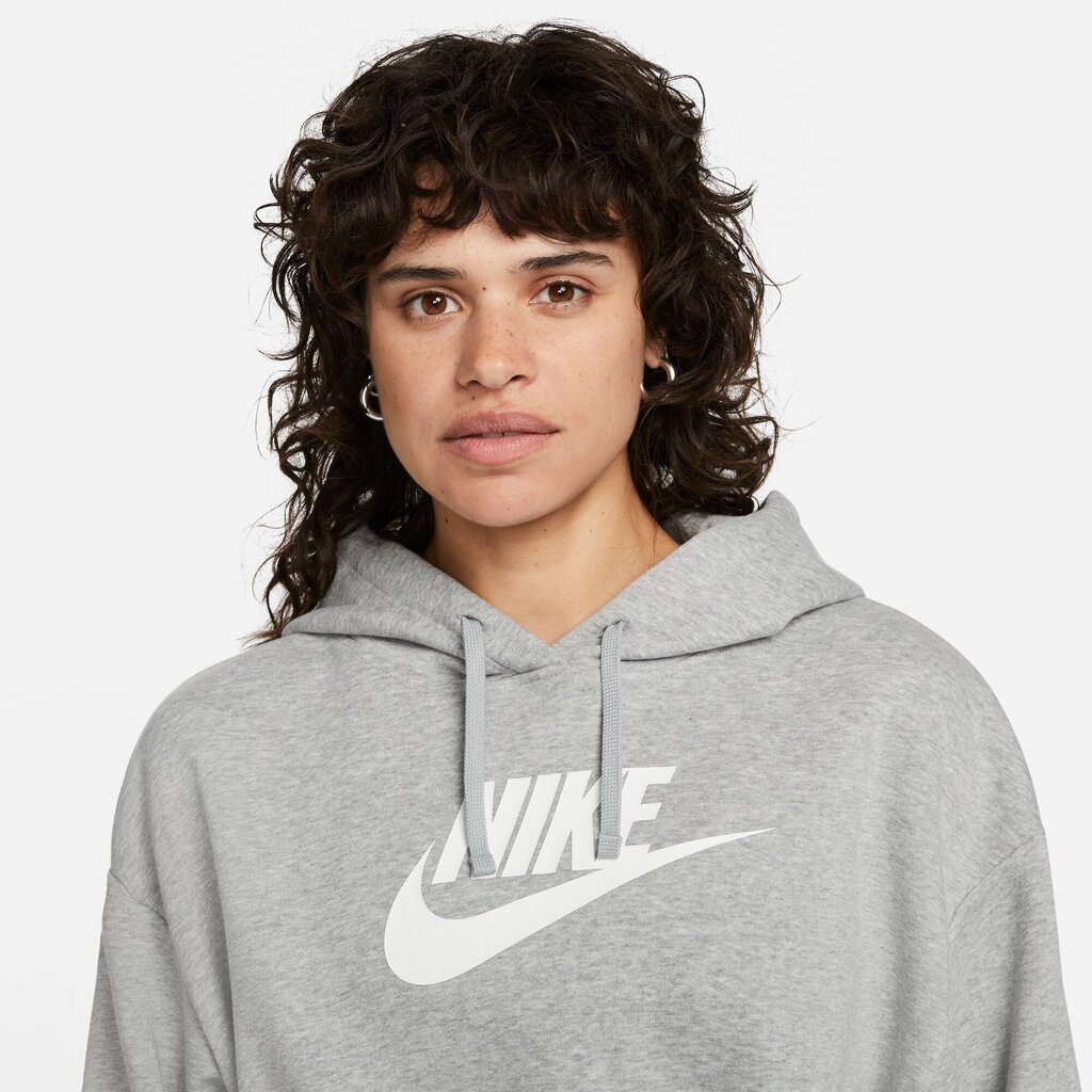 Nike naiste dressipluus NSW CLUB FLC GX CROP HDY, hall цена и информация | Naiste pusad | kaup24.ee