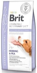 Brit GF Veterinary Diets täiskasvanud koertele koos heeringa ja hernestega Gastrointestinal, 12 kg цена и информация | Сухой корм для собак | kaup24.ee